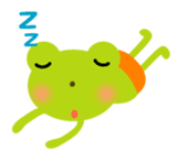 Cheerful frog wearing pants sticker #147079
