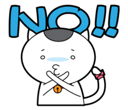 Japanese Onigiri's Cat "NUCO" sticker #147140