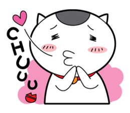 Japanese Onigiri's Cat "NUCO" sticker #147150