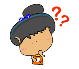 I am Orange-Flower. sticker #147331