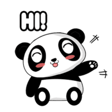 Panko Cute Little Panda sticker #147526