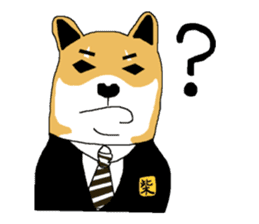 Shiba-Inu Salaryman sticker #147808