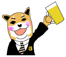 Shiba-Inu Salaryman sticker #147810