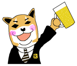 Shiba-Inu Salaryman sticker #147810
