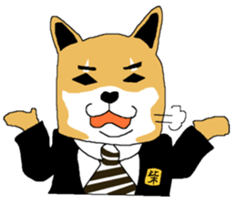 Shiba-Inu Salaryman sticker #147817
