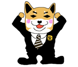 Shiba-Inu Salaryman sticker #147818
