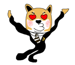 Shiba-Inu Salaryman sticker #147819