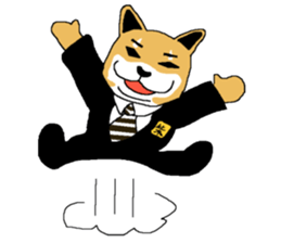 Shiba-Inu Salaryman sticker #147821