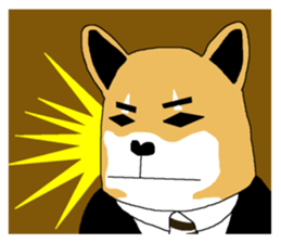 Shiba-Inu Salaryman sticker #147822