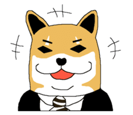 Shiba-Inu Salaryman sticker #147830