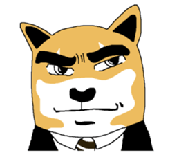 Shiba-Inu Salaryman sticker #147831