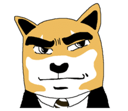 Shiba-Inu Salaryman sticker #147831