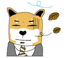 Shiba-Inu Salaryman sticker #147832