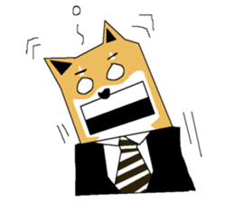 Shiba-Inu Salaryman sticker #147834