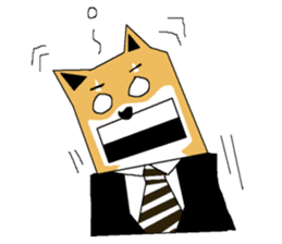 Shiba-Inu Salaryman sticker #147834