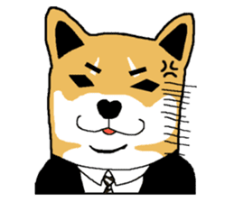 Shiba-Inu Salaryman sticker #147840