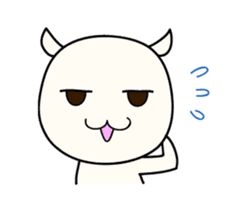 White Shiro-kun sticker #148345