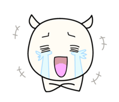 White Shiro-kun sticker #148346