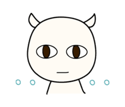 White Shiro-kun sticker #148358