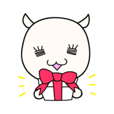 White Shiro-kun sticker #148359