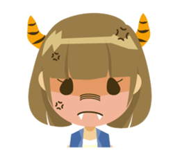 Girl glossy hair-Standard version sticker #148618