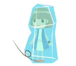 Girl glossy hair-Standard version sticker #148635