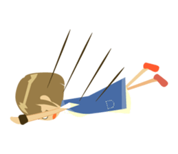 Girl glossy hair-Standard version sticker #148636