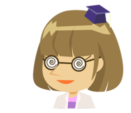 Girl glossy hair-Standard version sticker #148643