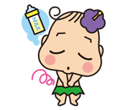 Aloha-chan sticker #148982