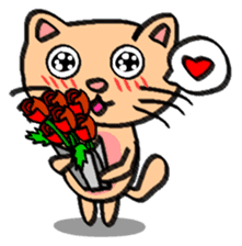 Milky the curious cat sticker #149085