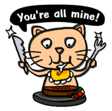 Milky the curious cat sticker #149092