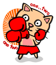 Milky the curious cat sticker #149093