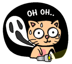 Milky the curious cat sticker #149097