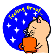 Milky the curious cat sticker #149099