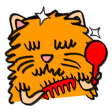 Milky the curious cat sticker #149101