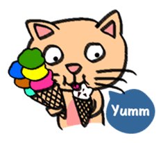 Milky the curious cat sticker #149106