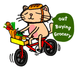 Milky the curious cat sticker #149109