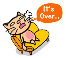 Milky the curious cat sticker #149111