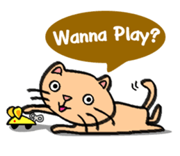 Milky the curious cat sticker #149113