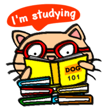 Milky the curious cat sticker #149115