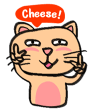 Milky the curious cat sticker #149117