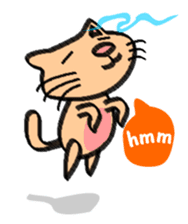Milky the curious cat sticker #149119