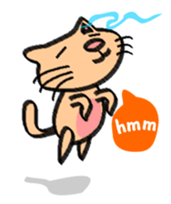Milky the curious cat sticker #149119