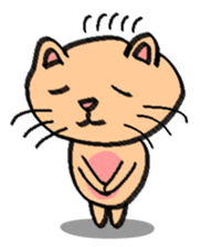 Milky the curious cat sticker #149122