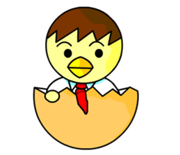 An egg office worker "Tama-Sara" sticker #149333
