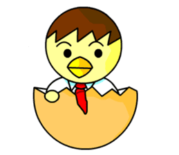 An egg office worker "Tama-Sara" sticker #149333