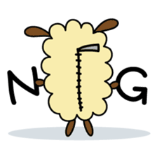 Tsuji is little lamb sticker #149495