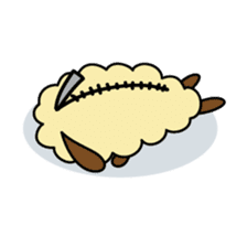 Tsuji is little lamb sticker #149500