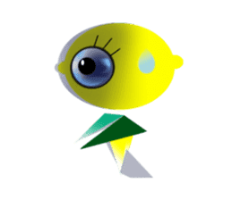 Little Orange & Lemon sticker #150331