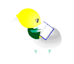 Little Orange & Lemon sticker #150358